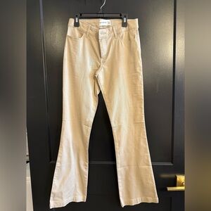 Abercrombie Kids Cream Flare Jeans